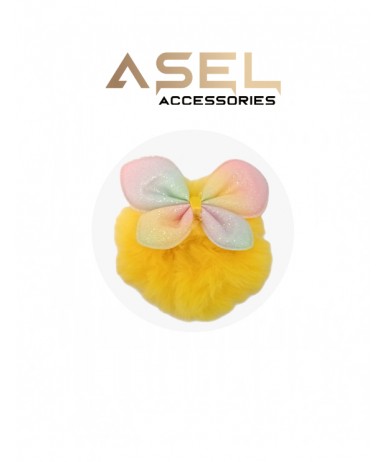 Renkli Kurdele Figürlü Peluş Toka 