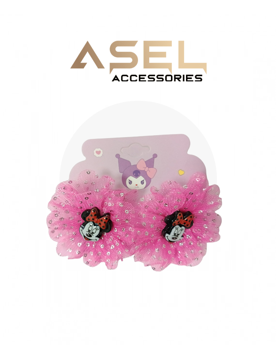 Mickey Mouse Boncuk Tüllü Lastik Toka