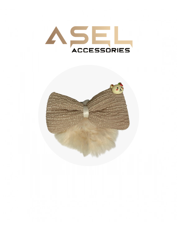 Ayıcıklı Lastikli Peluş Toka