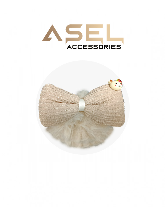 Ayıcıklı Lastikli Peluş Toka