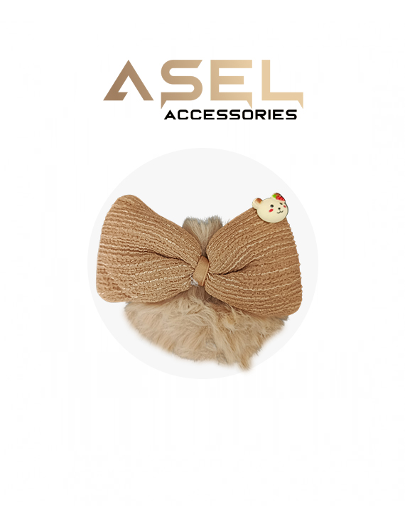 Ayıcıklı Lastikli Peluş Toka