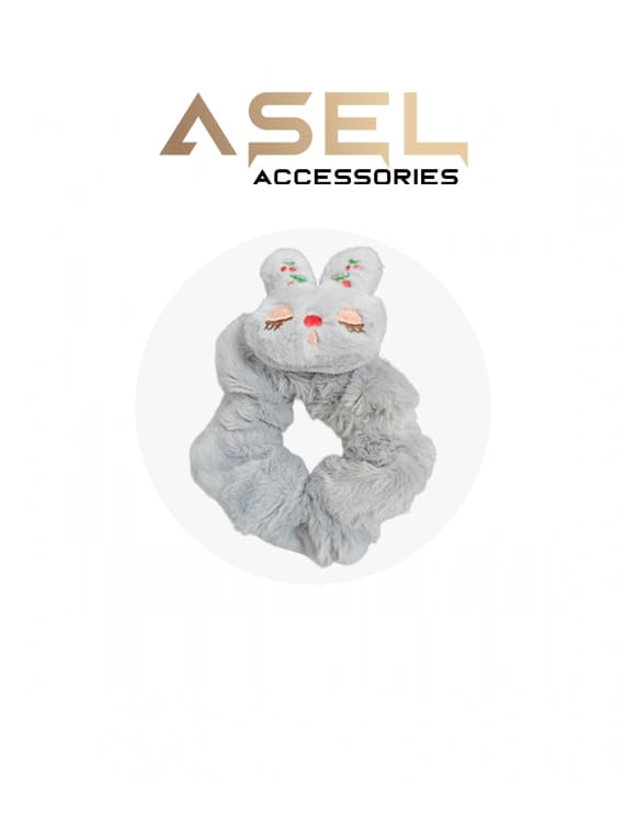 Tavşanlı Lastikli Peluş Toka